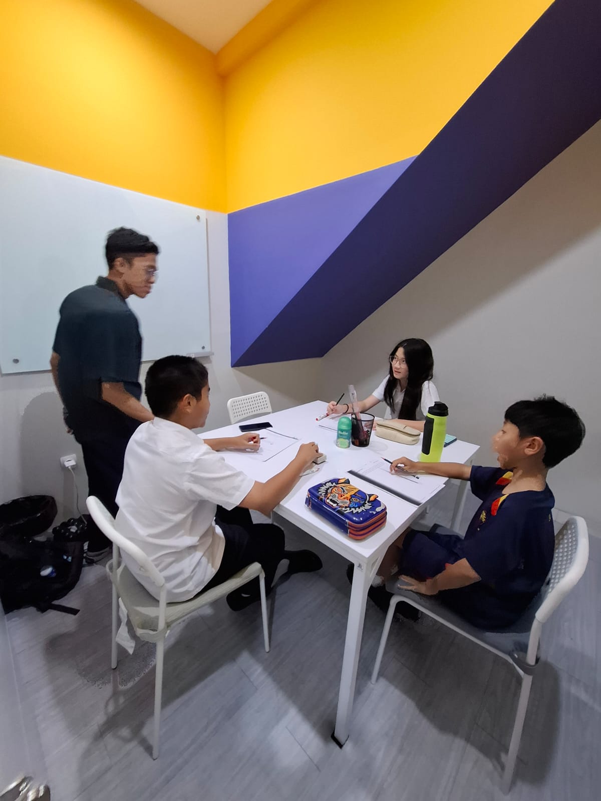 Photo of student studying